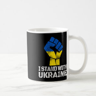 Mug Soutenir l'Ukraine Je suis avec l'Ukraine Drapeau 