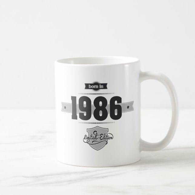 Mug Soutenu en 1986 (Dark&Lightgrey) (Droite)