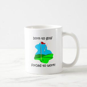 Mug soutenu pour jouer au golf obligatoire pour