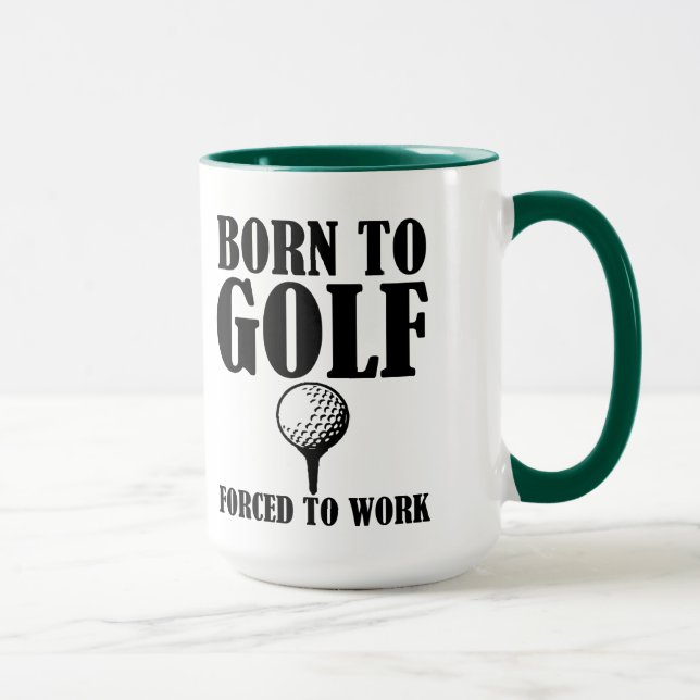 Mug Soutenu pour jouer au golf obligatoire pour (Droite)