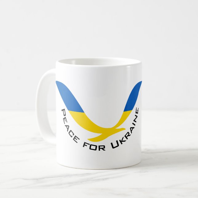 Mug Soutien à la paix en Ukraine  (Devant gauche)