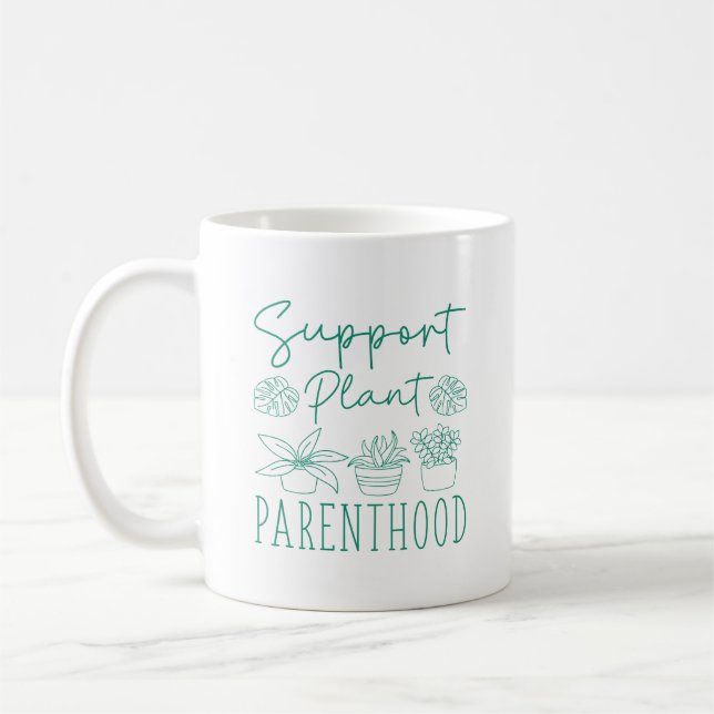 Mug Soutien à la parentalité Plante (Gauche)