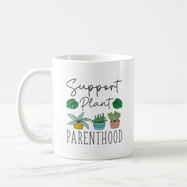 Mug Soutien à la parentalité Plante (Gauche)