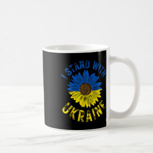 Mug Soutien à l'Ukraine Je suis avec le drapeau ukrain