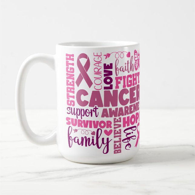 MUG SOUTIEN AU CANCER DU SEIN ET SENSIBILISATION (Gauche)
