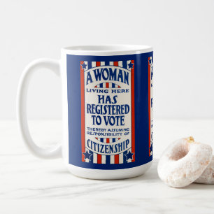 Mug Soutien aux droits de vote des femmes vintages Réi