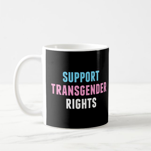 Mug Soutien aux droits transgenres (Gauche)