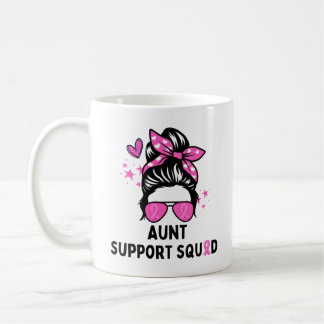 Mug Soutien de la tante Squad Cancer du sein K Sensibi