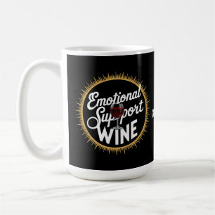 Mug Soutien émotionnel Boisson Drôle Amateur de vin