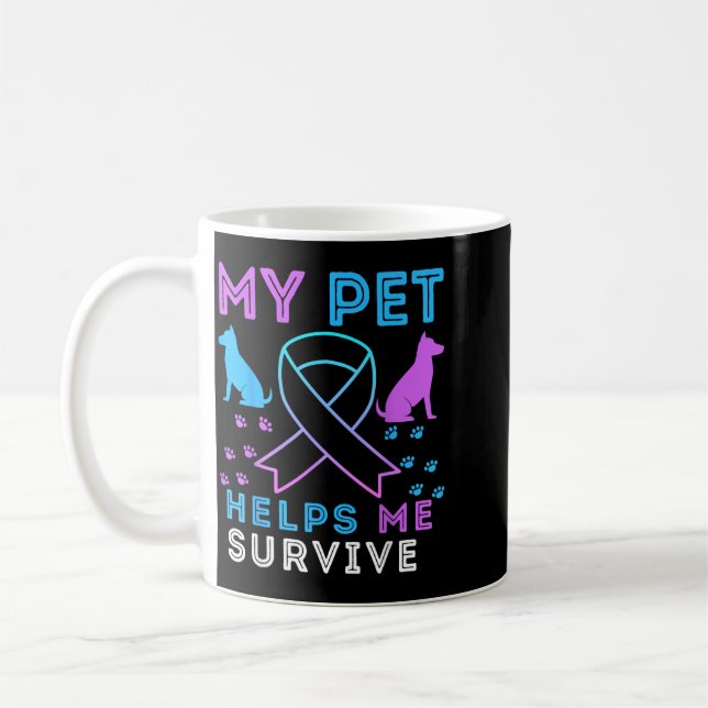 Mug Soutien émotionnel de prévention de survie pour an (Gauche)