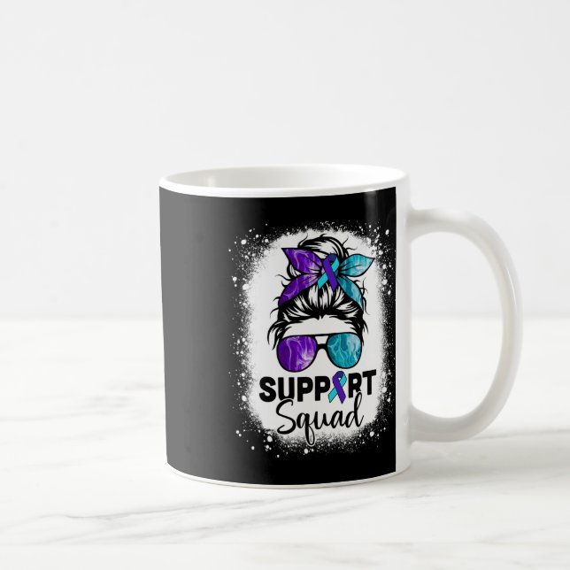 Mug Soutien Équipe Messy Bun Prévention du suicide (Droite)