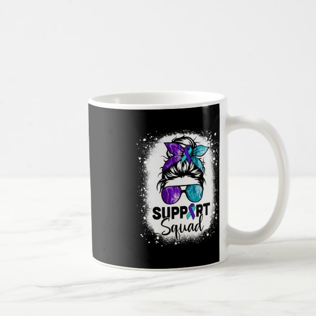 Mug Soutien Équipe Messy Bun Prévention du suicide (Droite)