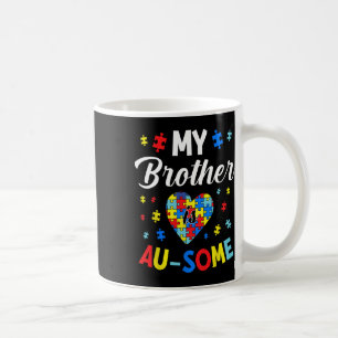 Mug Soutien et sensibilisation à l'autisme Mon frère a