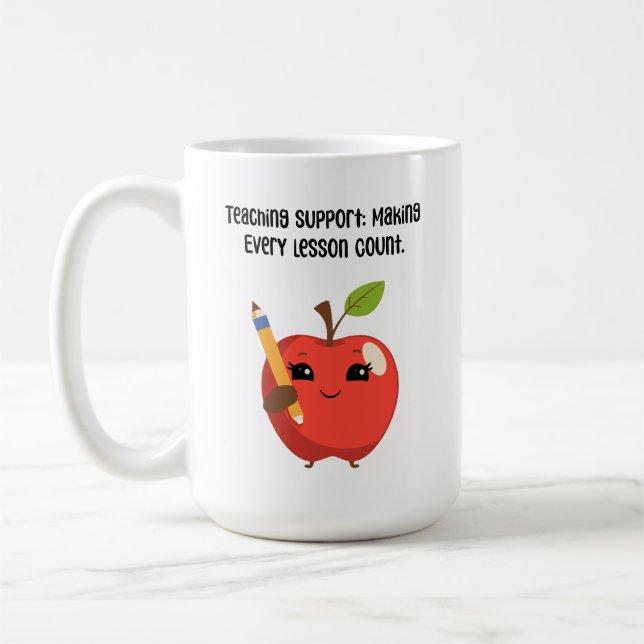 Mug Soutien Pédagogique Faire Compter Chaque Leçon (Gauche)