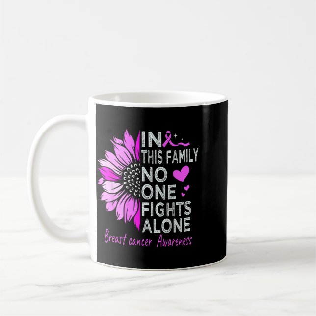 Mug Soutien Ruban de Sensibilisation au Cancer du Sein (Gauche)