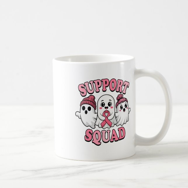 Mug Soutien Squad Ghosts mignon Sensibilisation au can (Droite)