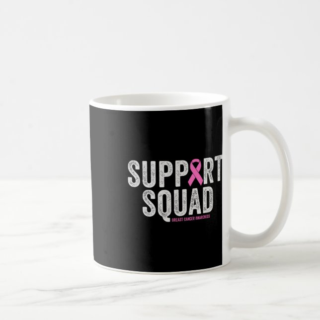Mug Soutien Squad guerrier rose Sensibilisation au can (Droite)