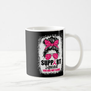 Mug Soutien Squad Messy Bun Guerrier Cancer du sein Aw