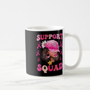 Mug Soutien Squad Messy Bun Pink Warrior Cancer du sei