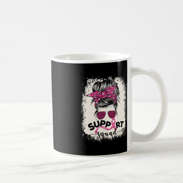 Mug Soutien Squad Messy Bun Sensibilisation au cancer  (Droite)