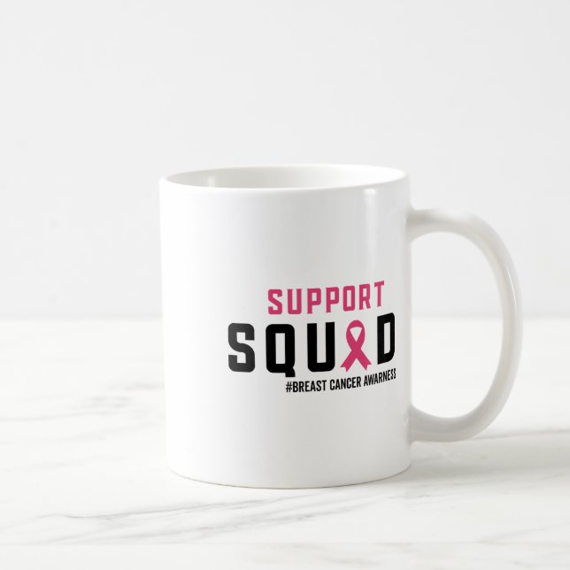 Mug Soutien Squad Sensibilisation au cancer du sein Ru (Droite)