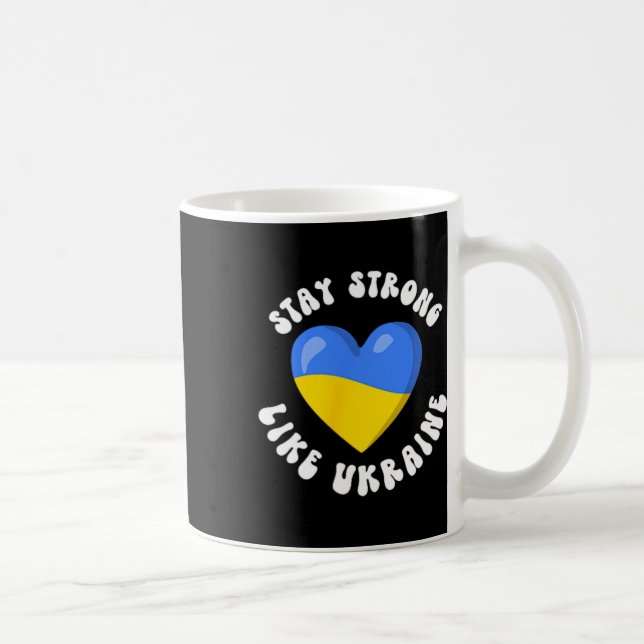 Mug Soutien Ukrainien Drapeau Ukraine Amour Ukrainien  (Droite)