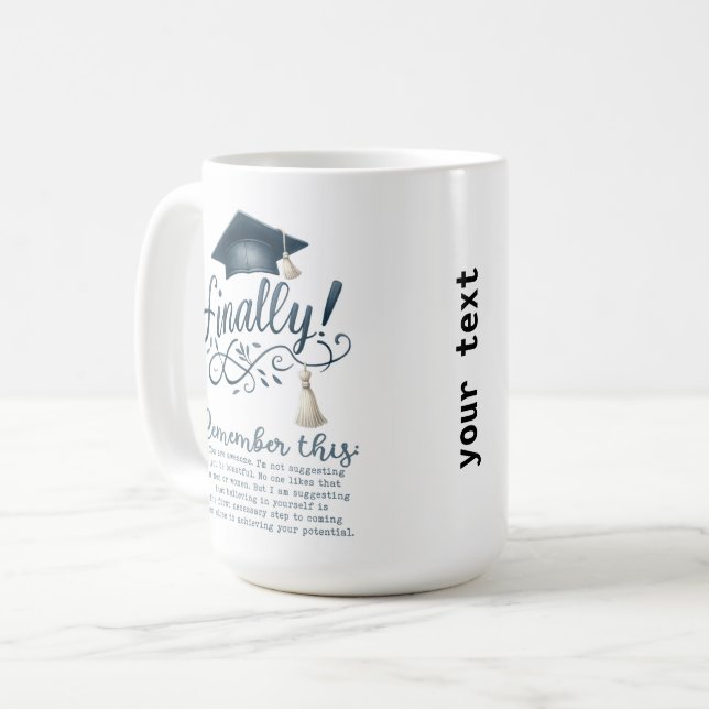 Mug Souvenez-vous de ceci (Devant gauche)