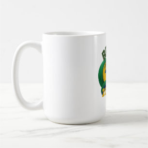 Mug souvenir aux couleurs du drapeau du Brésil.