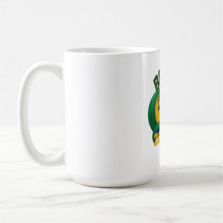 Mug souvenir aux couleurs du drapeau du Brésil.