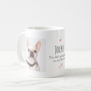 Mug Souvenir de compagnie - Empreintes de pattes dans 