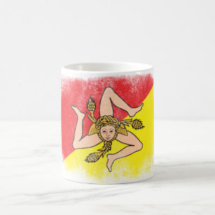 Mug Souvenir de drapeau de la Sicile - conception