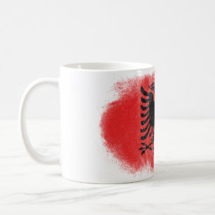 Mug Souvenir de drapeau de l'Albanie - conception