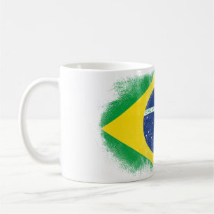 Mug Souvenir de drapeau du Brésil - conception