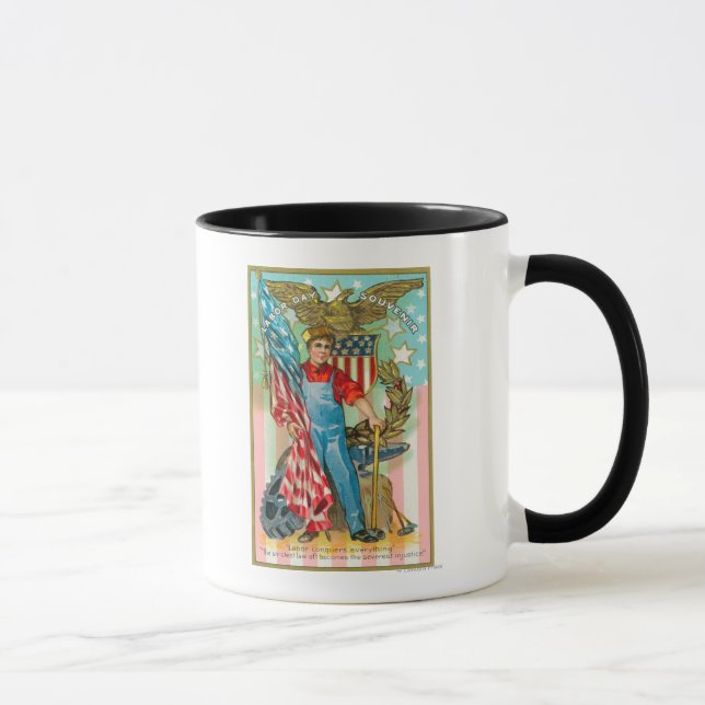 Mug Souvenir de la fête du travail (Droite)
