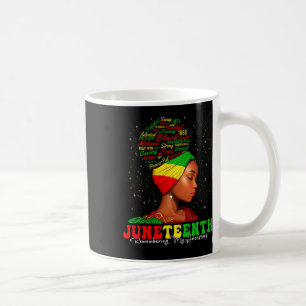Mug Souvenir de mes ancêtres 1865 Junetdix Black Wom