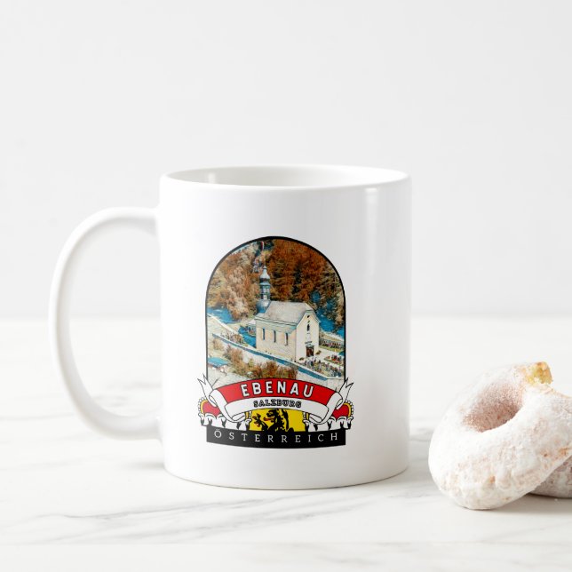 Mug Souvenir de Salzbourg Ebenau (Avec donut)