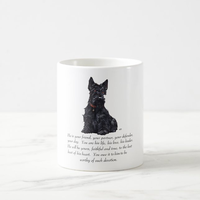 Mug Souvenir de Terrier Écossais - Chien MÂLE (Centre)