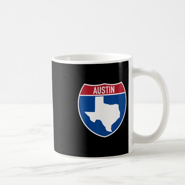 Mug Souvenir de vacances sur l'autoroute Interstate à  (Droite)