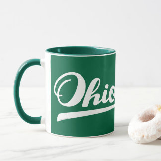 Mug Souvenir de vert de manuscrit de l'Ohio
