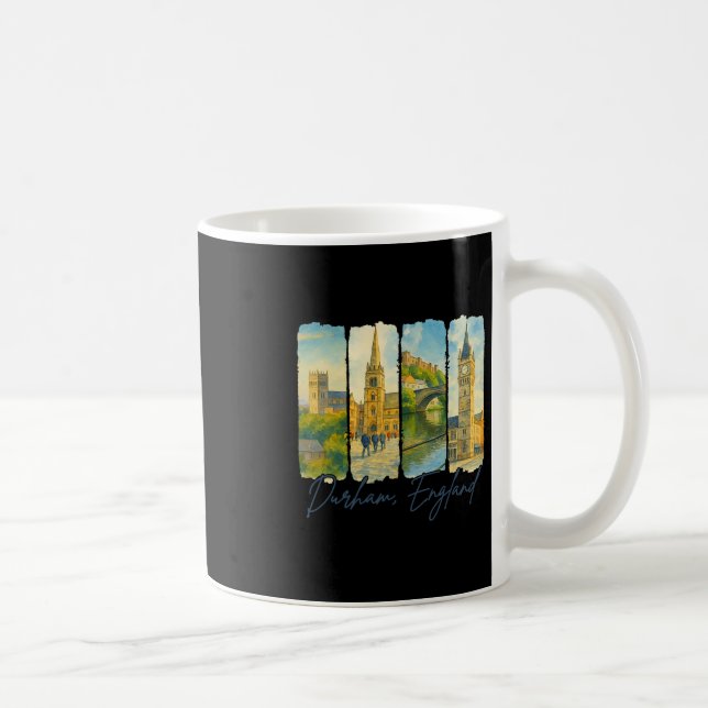 Mug Souvenir de voyage à Durham en Angleterre coup de  (Droite)