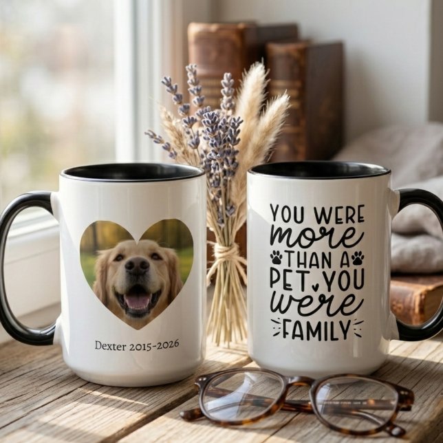 Mug Souvenir émouvant en souvenir de votre animal de c (More than a pet you were family dog mug — heartfelt memorial gift idea for a grieving dog mom)