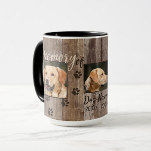 Mug Souvenir en bois rustique commémoratif de regard