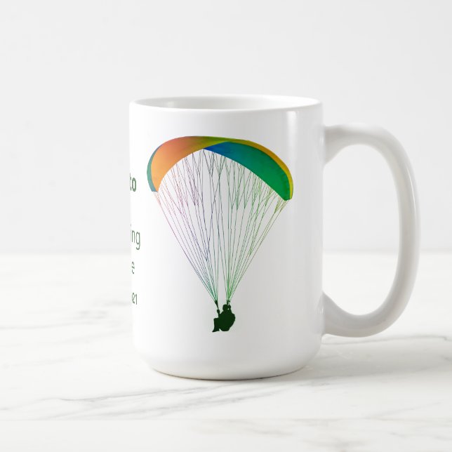 Mug Souvenir graphique Rainbow Paraglider avec votre t (Droite)