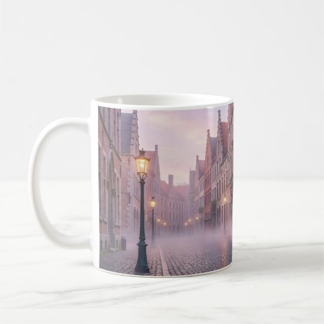 Mug Souvenir Lueur de Lanterne de Gand Brumeux (Gauche)