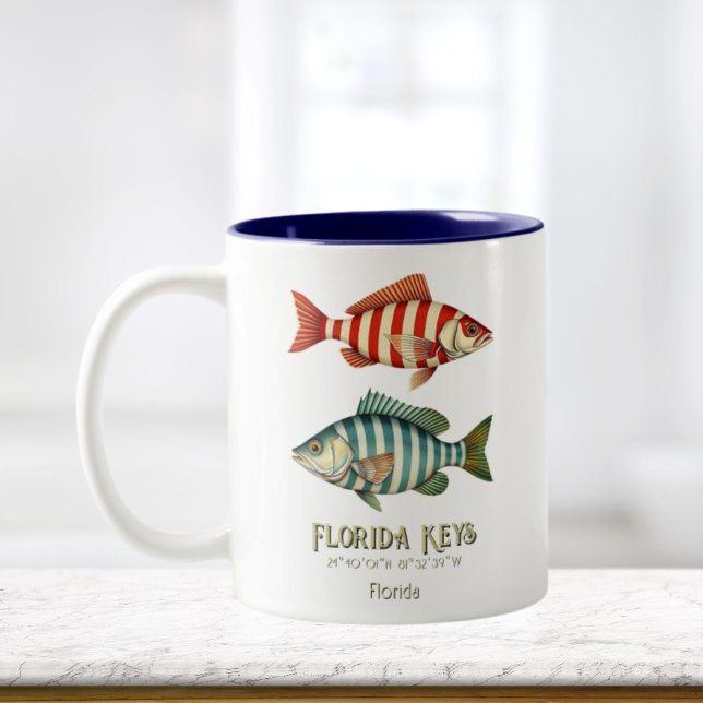 Mug souvenir poissons nautiques des Keys de Florid (Créateur téléchargé)