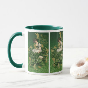 Mug Souvenir vintage de la Saint Patrick, Lass irlanda