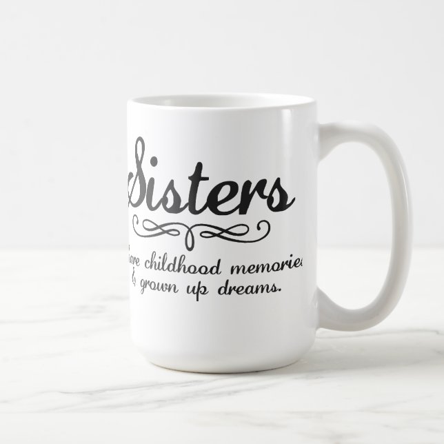 Mug Souvenirs d'enfance de part de soeurs… (Droite)