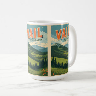 Mug souvenirs d'été vintage Vail colorado extérieur