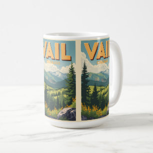 Mug souvenirs d'été vintage Vail colorado extérieur