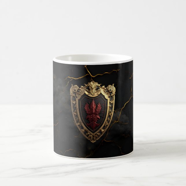 Mug Souverain Luxe Baroque Rouge Rubis  (Centre)